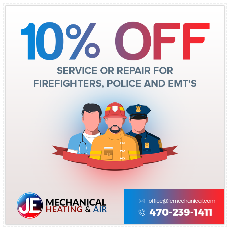 10 % off for Firefighters, Police and EMTs